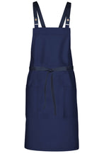 Chef Works Dark Navy Lockharte Dark Navy Crossback Canvas Bib Apron