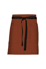 Chef Works Black Lockharte Rust Canvas Half Bistro Apron
