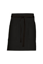 Chef Works Black Lockharte Black Canvas Half Bistro Apron