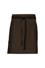 Chef Works Black Lockharte Espresso Canvas Half Bistro Apron