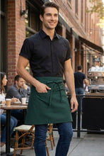 Fame Hunter Green Half Bistro Apron (2 Pockets)