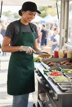 Fame Hunter Green Bib Adjustable Apron (2-Patch Pockets)