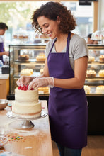 Fame Purple Bib Adjustable Apron (2-Patch Pockets)