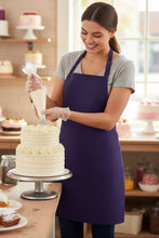 Fame Purple Bib Adjustable Apron (2-Patch Pockets)