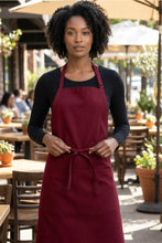 Fame Burgundy Butcher Adjustable Apron (2 Pockets)