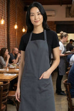 Fame Charcoal Butcher Adjustable Apron (2 Pockets)