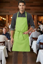 Fame Lime Butcher Adjustable Apron (2 Pockets)