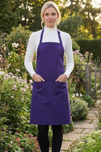Fame Purple Butcher Adjustable Apron (2 Pockets)