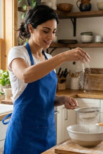 Fame Royal Blue Butcher Adjustable Apron (2 Pockets)