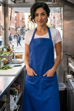 Fame Royal Blue Butcher Adjustable Apron (2 Pockets)