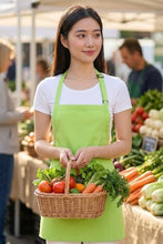 Fame Lime Bib Adjustable Apron (3 Pockets)