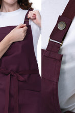 Chef Works Lockharte Ecru Crossback Canvas Bib Apron