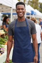 Fame Navy Bib Adjustable Apron (3 Pockets)