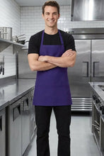 Fame Purple Bib Adjustable Apron (3 Pockets)