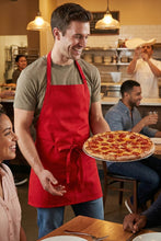 Fame Red Bib Adjustable Apron (3 Pockets)