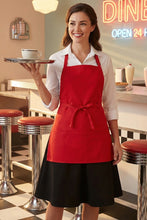 Fame Red Bib Adjustable Apron (3 Pockets)