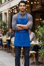 Fame Royal Blue Bib Adjustable Apron (3 Pockets)