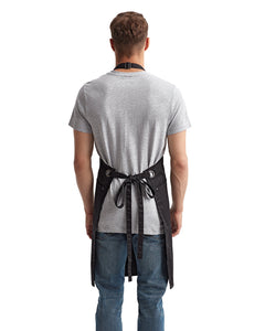 Black ‘Barley’ Sustainable Bib Apron (3 Pockets)