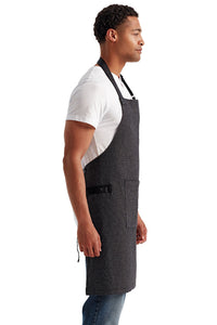 Black Annex' Oxford Bib Apron (1 Pocket w/ Pen Slot)