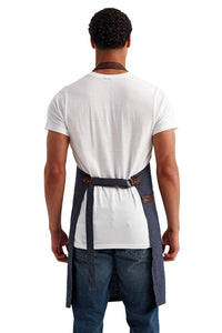 Navy Annex' Oxford Bib Apron (1 Pocket w/ Pen Slot)