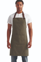 Moss Annex' Oxford Bib Apron (1 Pocket w/ Pen Slot)