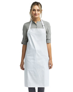 White Sustainable Bib Apron (No Pockets)