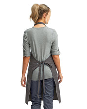 Dark Grey Sustainable Bib Apron (No Pockets)