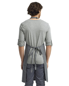 Grey Denim Sustainable Bib Apron (No Pockets)