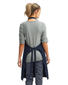 Navy Sustainable Bib Apron (No Pockets)