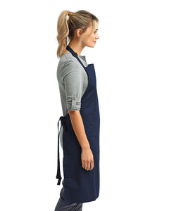 Navy Sustainable Bib Apron (No Pockets)