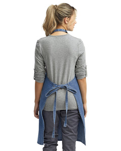 Blue Denim Sustainable Bib Apron (No Pockets)