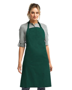 Green Sustainable Bib Apron (No Pockets)