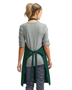 Green Sustainable Bib Apron (No Pockets)