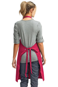Hot Pink Sustainable Bib Apron (No Pockets)