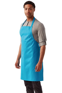 Turquoise Sustainable Bib Apron (No Pockets)