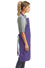 Purple Sustainable Bib Apron (No Pockets)