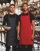 Blue Denim Sustainable Bib Apron (1 Pocket w/ Pencil Divide)