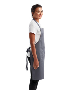 Steel Sustainable Bib Apron (1 Pocket w/ Pencil Divide)