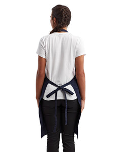Navy Sustainable Bib Apron (1 Pocket w/ Pencil Divide)
