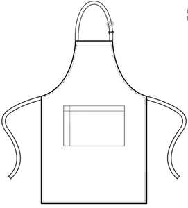 Royal Sustainable Bib Apron (1 Pocket w/ Pencil Divide)