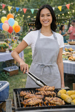 Fame Silver Bib Adjustable Apron (3 Pockets)