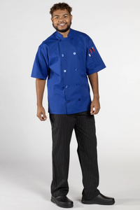 Royal Blue South Beach Chef Coat