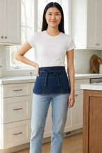 Fame Stonewashed Denim Waist Apron (3 Pockets)