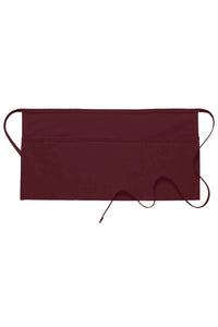 Maroon Deluxe Waist Apron (3 Pockets)