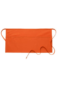Orange Deluxe Waist Apron (3 Pockets)