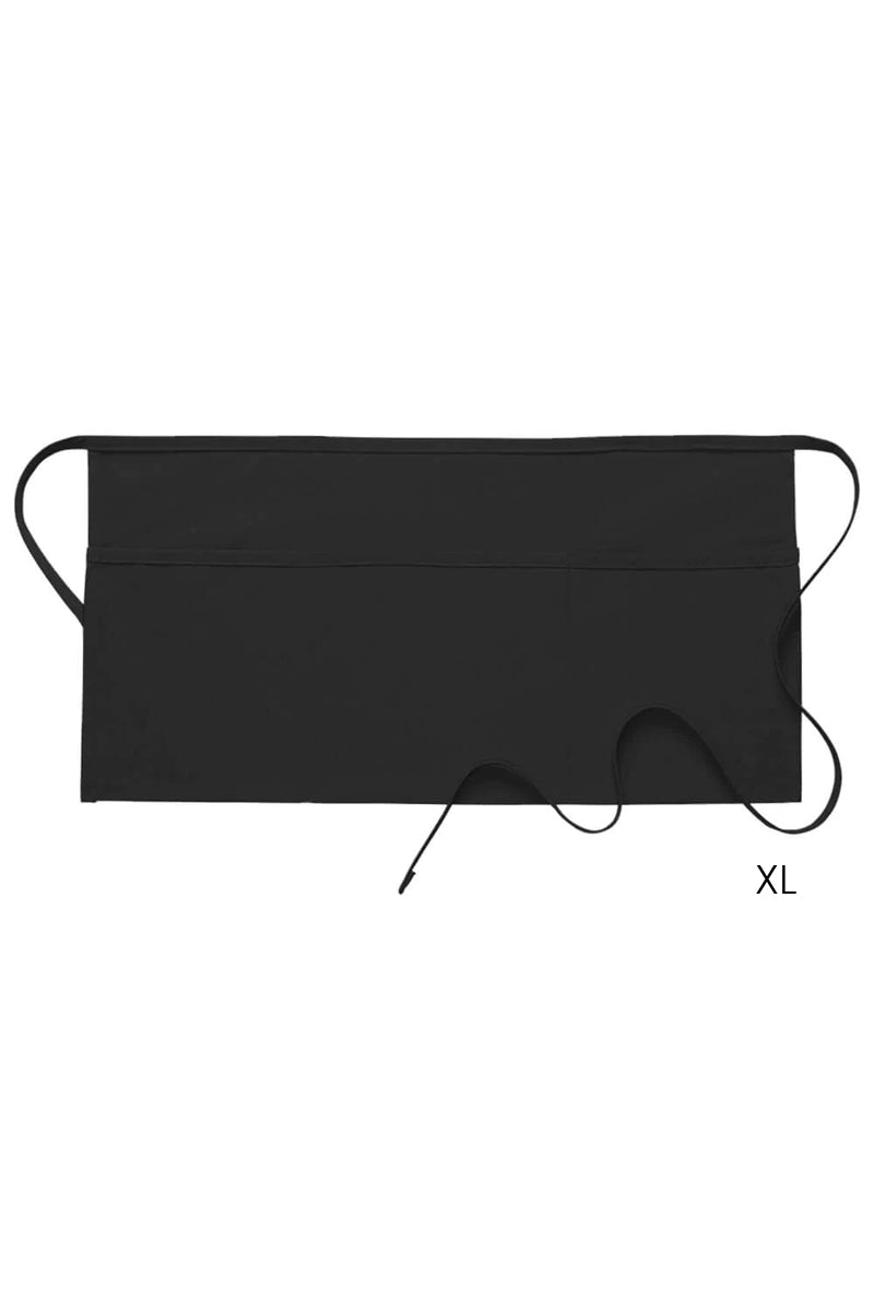 Black XL Deluxe Waist Apron (3 Pockets)