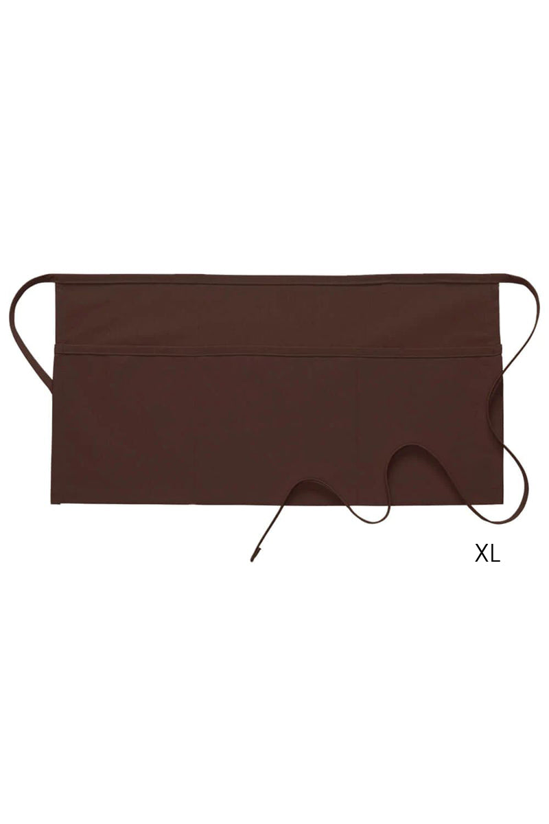 Brown XL Deluxe Waist Apron (3 Pockets)