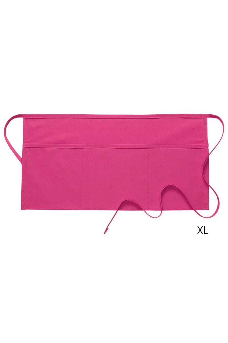 Hot Pink XL Deluxe Waist Apron (3 Pockets)