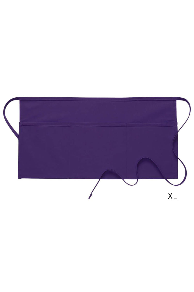 Purple XL Deluxe Waist Apron (3 Pockets)