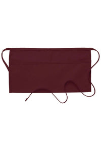 Maroon Standard Waist Apron (2 Pockets)